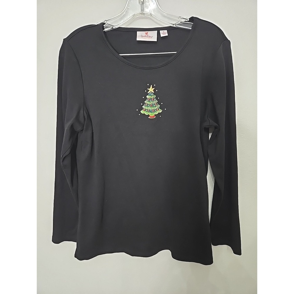 Quacker‎ Factory Holidaze Long Sleeve Tops - Tree Size Small
